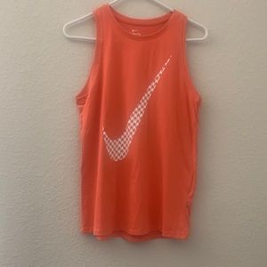 Nike Dri-fit Tee, size small, orange and white, NWT